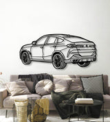 X6 Perspective Metal Car Wall Art - NC1245