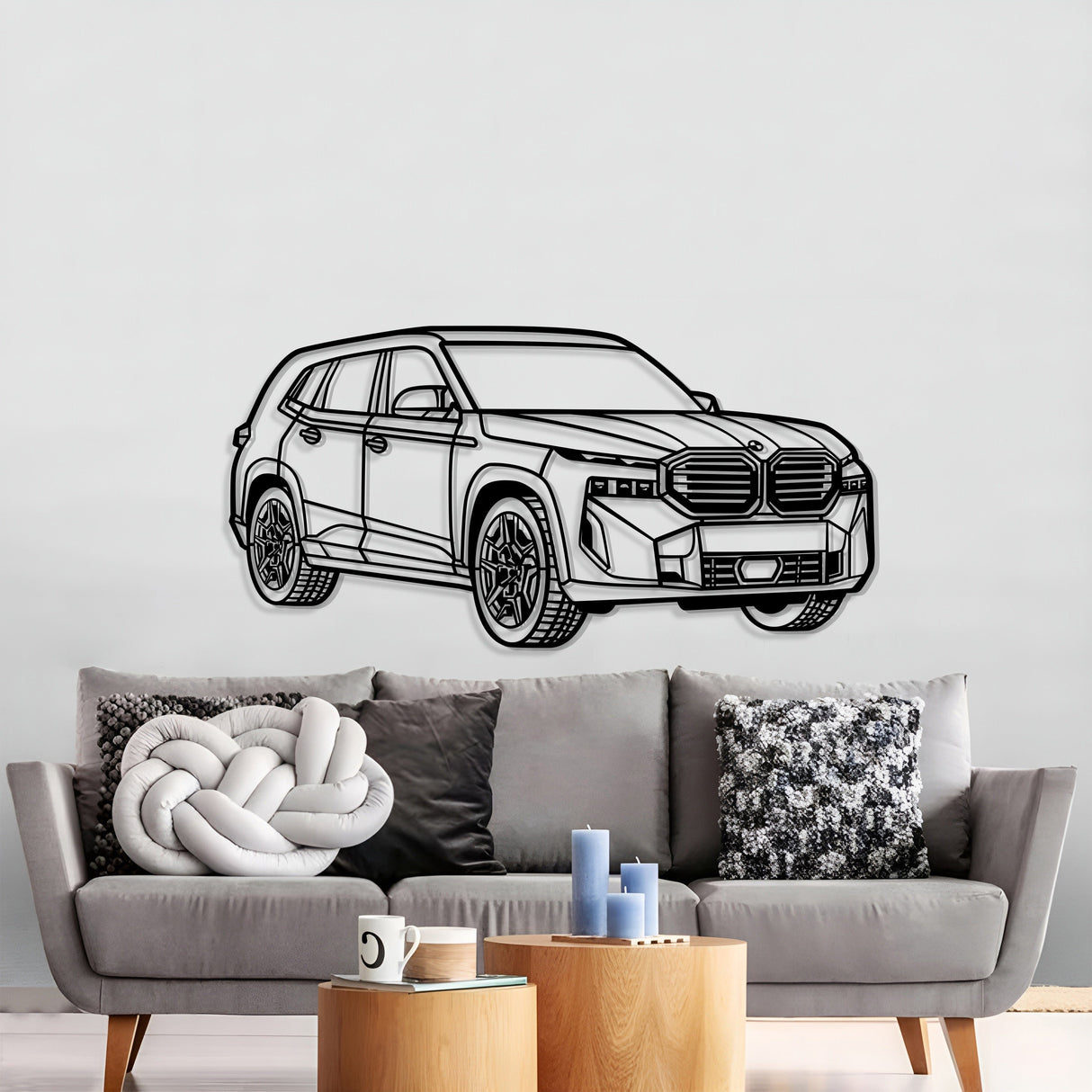 XM Perspective Metal Car Wall Art - NC1246