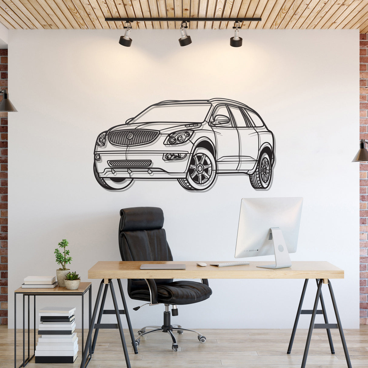 Enclave Perspective Metal Car Wall Art - NC1209