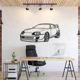 Supra MK4 Perspective Metal Car Wall Art - NC1136