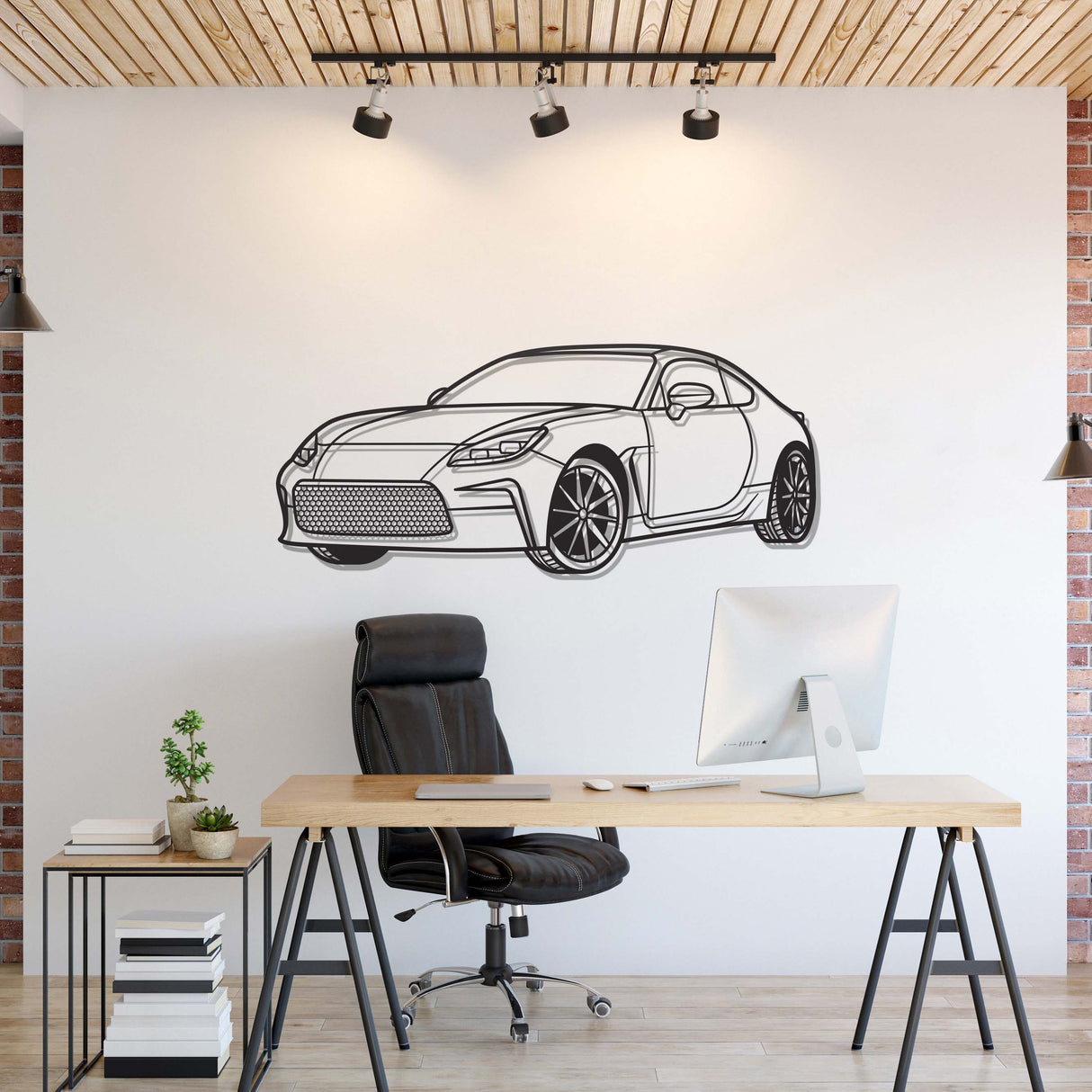 2022 GR86 Perspective Metal Car Wall Art - NC1222