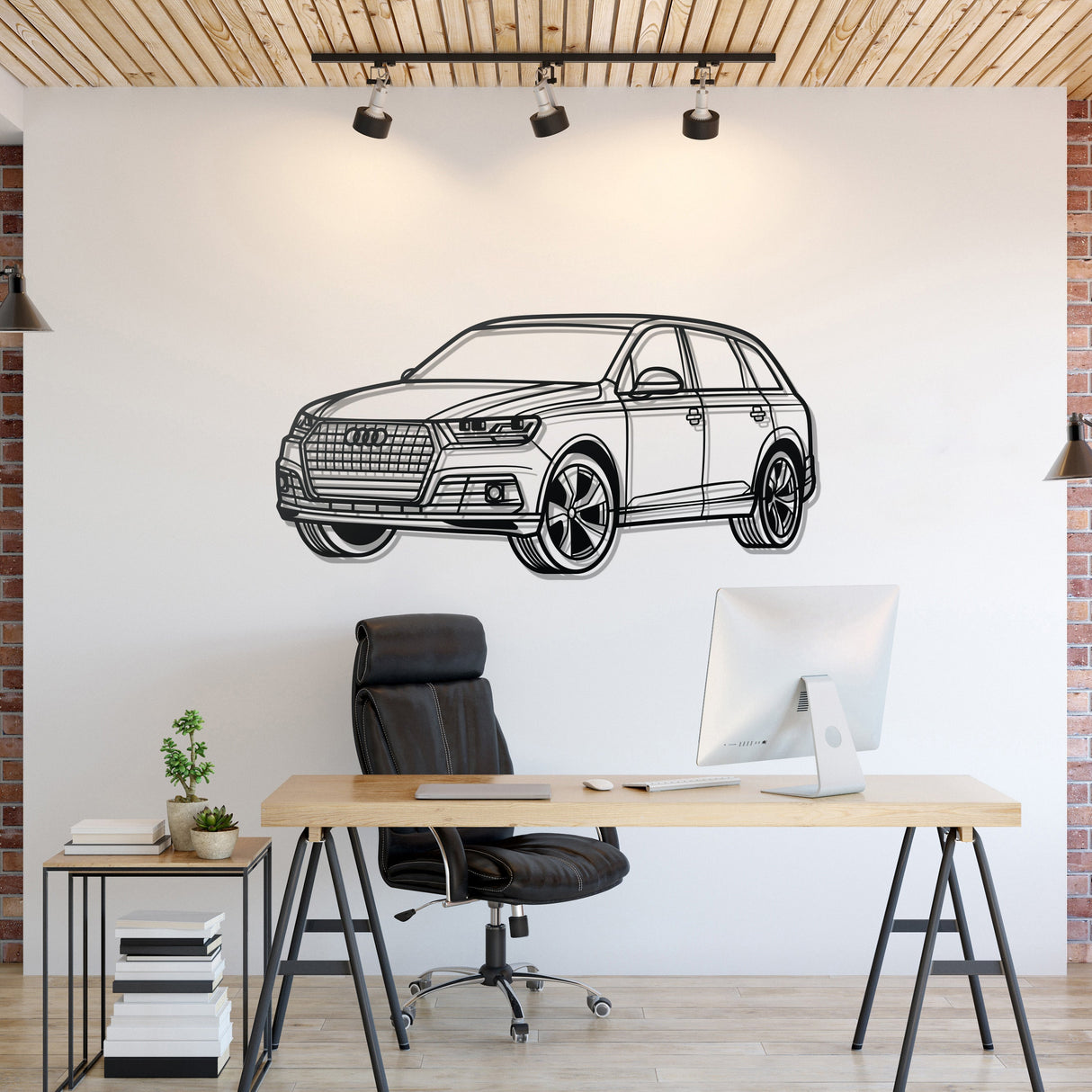 2016 Q7 Perspective Metal Car Wall Art - NC1205