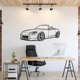 S2000 Perspective Metal Car Wall Art - NC1134