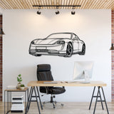 Taycan Perspective Metal Car Wall Art - NC1133