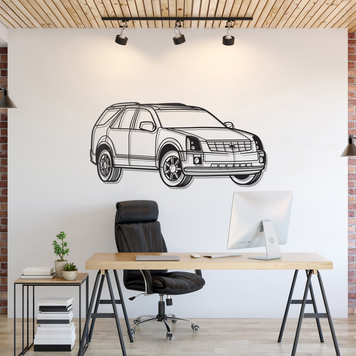 2005 SRX Perspective Metal Car Wall Art - NC1212