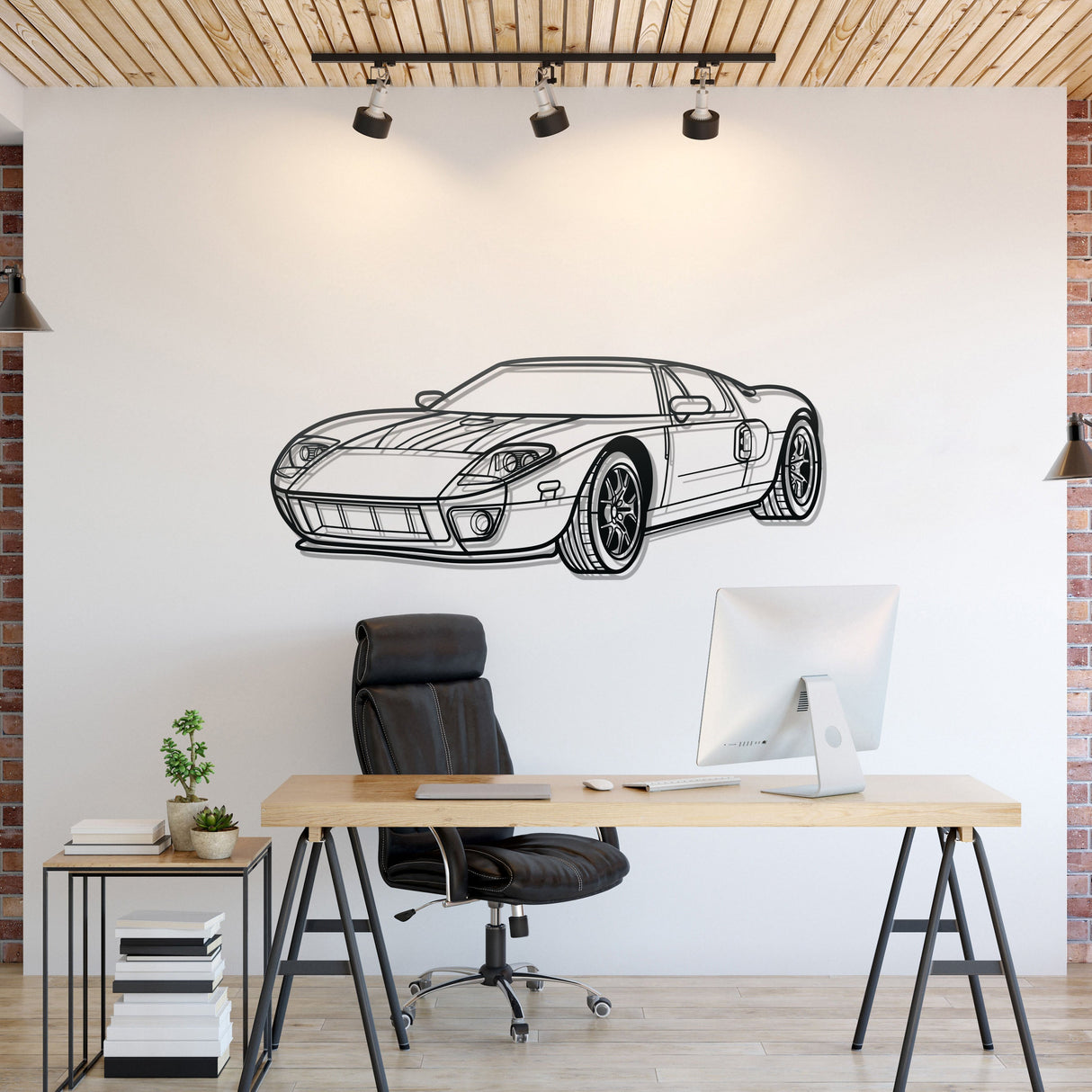 GT Perspective Metal Car Wall Art - NC1127