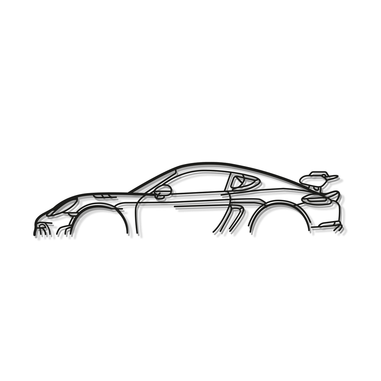 718 GT4 RS Classic Metal Car Wall Art - NC0841