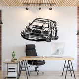 Impreza WRX STI Blobeye WRC Perspective Metal Car Wall Art - NC1190