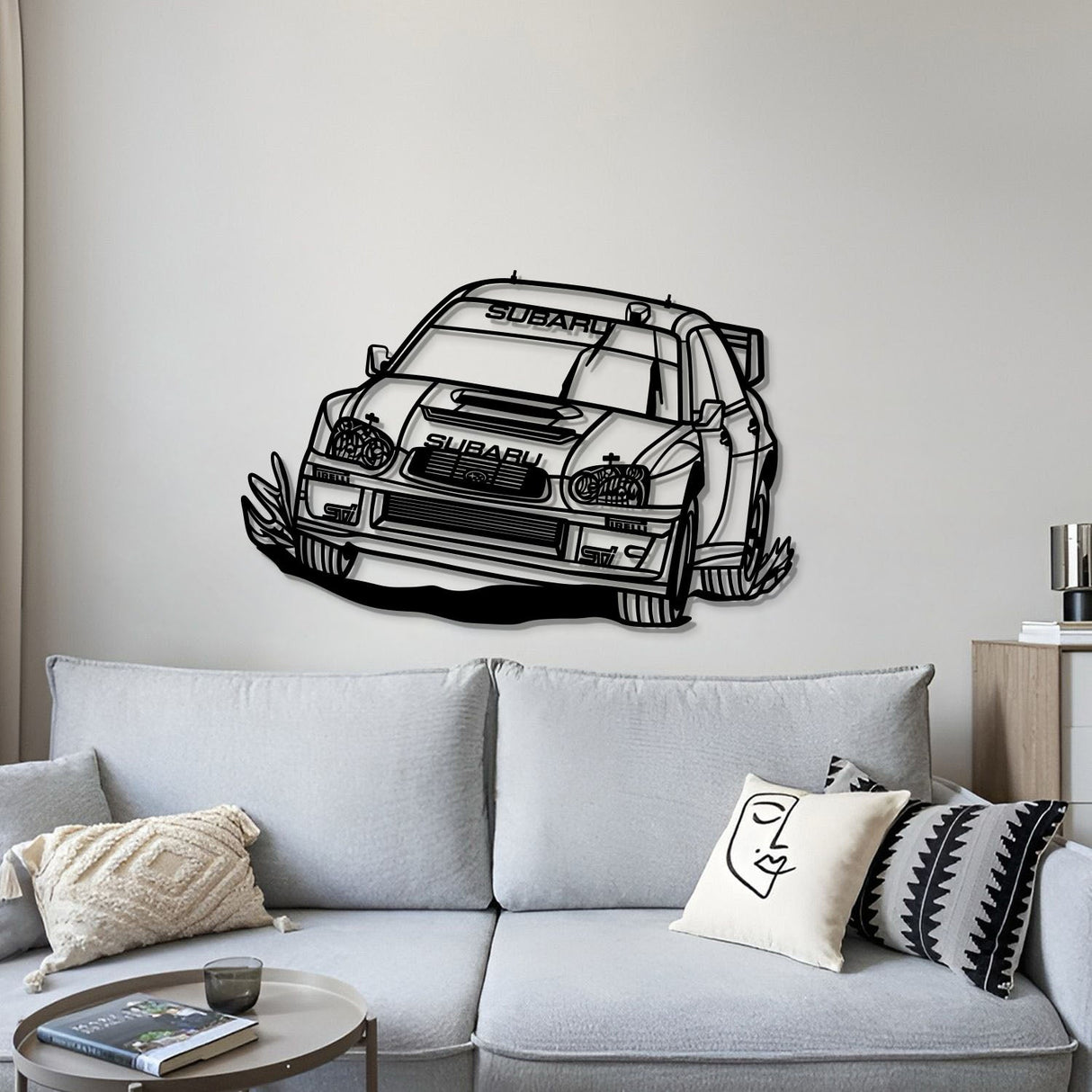 Impreza WRX STI Blobeye WRC Perspective Metal Car Wall Art - NC1190