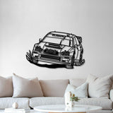 Impreza WRX STI Blobeye WRC Perspective Metal Car Wall Art - NC1190