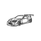 GT-86 Perspective Metal Car Wall Art - NC1292