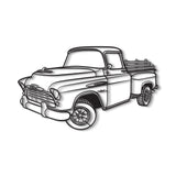 1958 3100 Perspective Metal Car Wall Art - NC1295