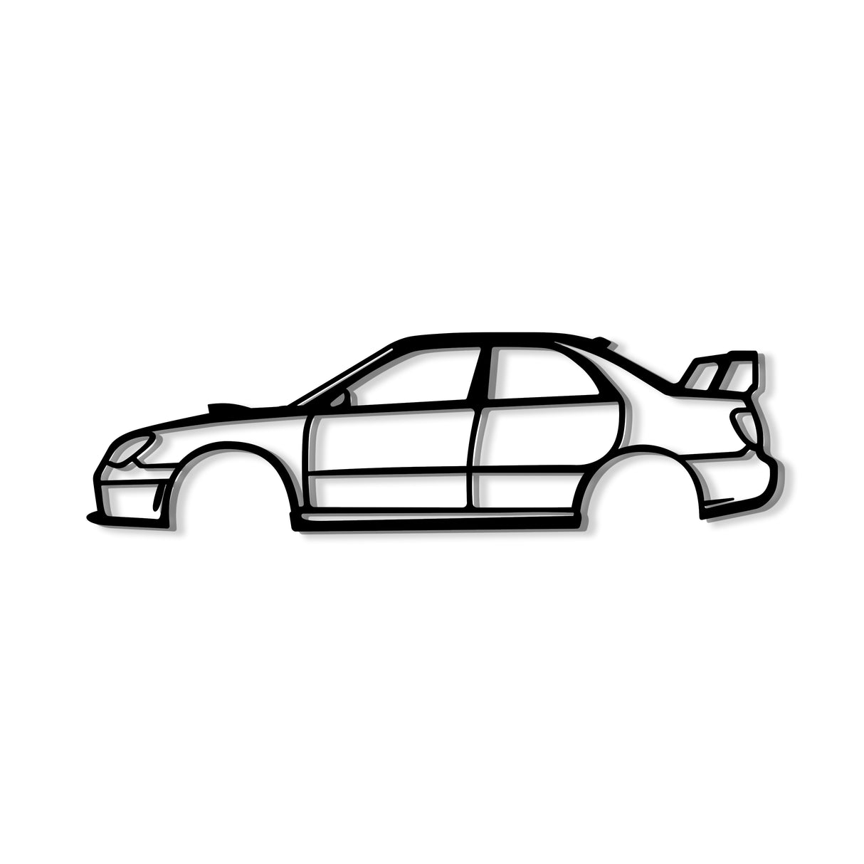 2006 WRX STI Hawkeye Metal Car Wall Art - NC0338