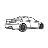 M4 Back Perspective Metal Car Wall Art - NC1299