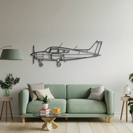 Aviation décor highlight: A23‑24 Musketeer laser‑cut steel wall art with matte finish and elevation screws for avgeek spaces