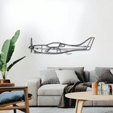 Aerospool VL-3 Sprint 3D metal wall décor, elevated 1 cm from wall, ready-to-hang aviation centerpiece