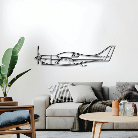 Aerospool VL-3 Sprint 3D metal wall décor, elevated 1 cm from wall, ready-to-hang aviation centerpiece