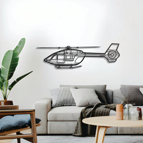 Airbus H145 aviation wall décor – sleek rotorcraft design, perfect for hangar, office, or living space