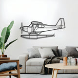 Citabria wall décor – elevated 1 cm off the wall using elevation screws for a crisp 3D shadow effect capturing its classic parasol wing profile