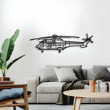 Navigate Craft AS332 Super Puma décor, ready-to-hang with elevation spacers, ideal avgeek gift for helicopter enthusiasts