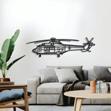 Navigate Craft AS 332UL décor, ready‑to‑hang with elevation spacers, perfect avgeek gift for helicopter enthusiasts