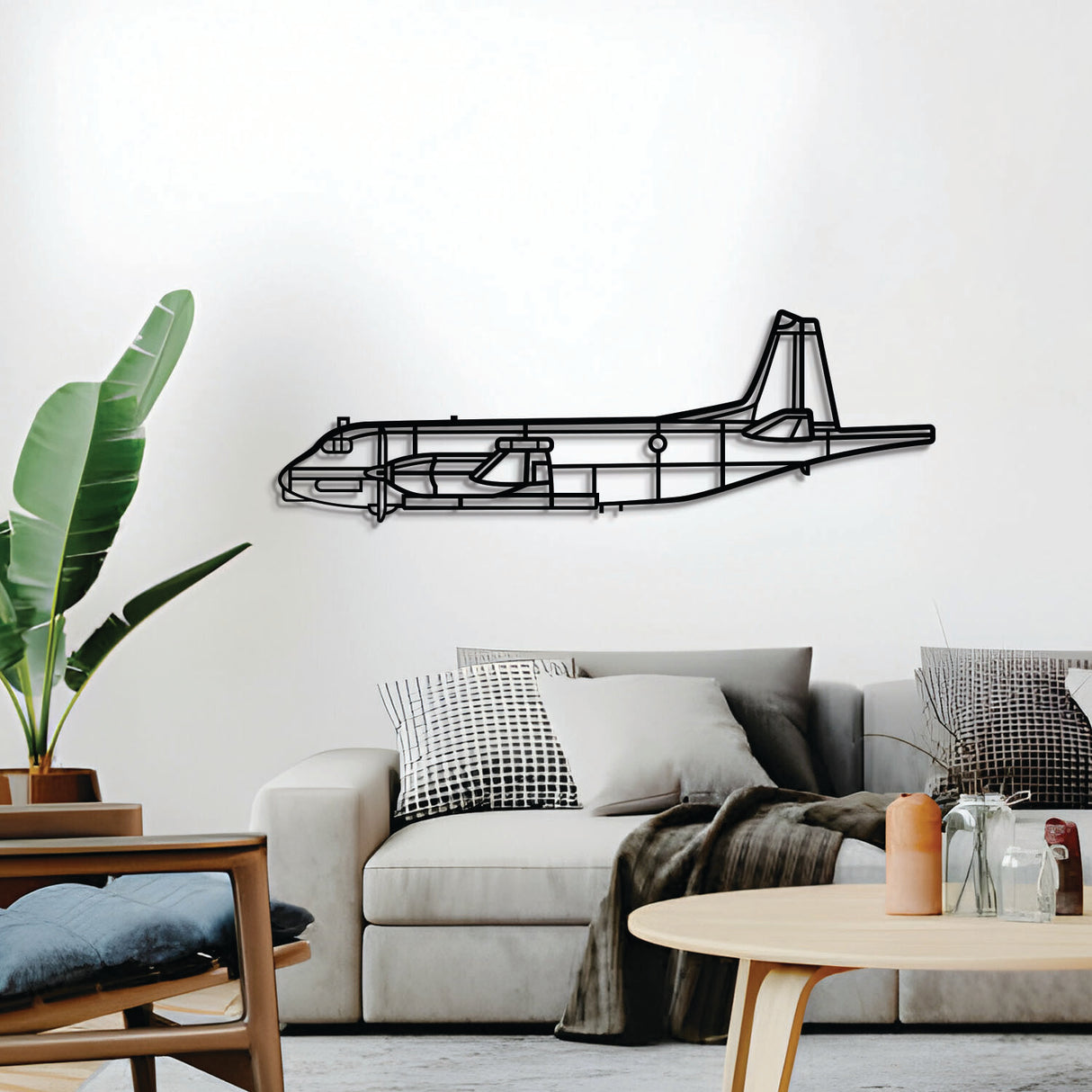 Navigate Craft Atlantique 2 décor, ready-to-hang with elevation spacers, ideal aviation gift for avgeek enthusiasts