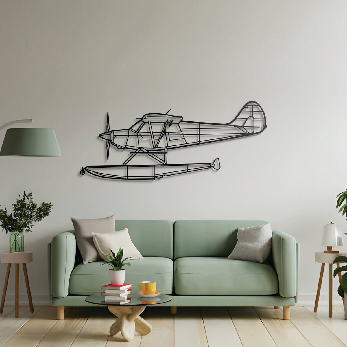 A‑1B metal wall décor – precision laser‑cut attack aircraft profile floating off the wall, honoring the durable and heavily armed Skyraider bomber
