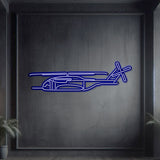 Neon‑lit King Stallion silhouette, textured matte steel with elevated neon frame delivering immersive 3D depth and dynamic presence