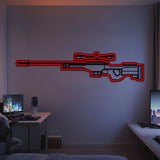 AWP Metal Neon Weapon Wall Art - NCN0063