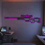 AWP Metal Neon Weapon Wall Art - NCN0063