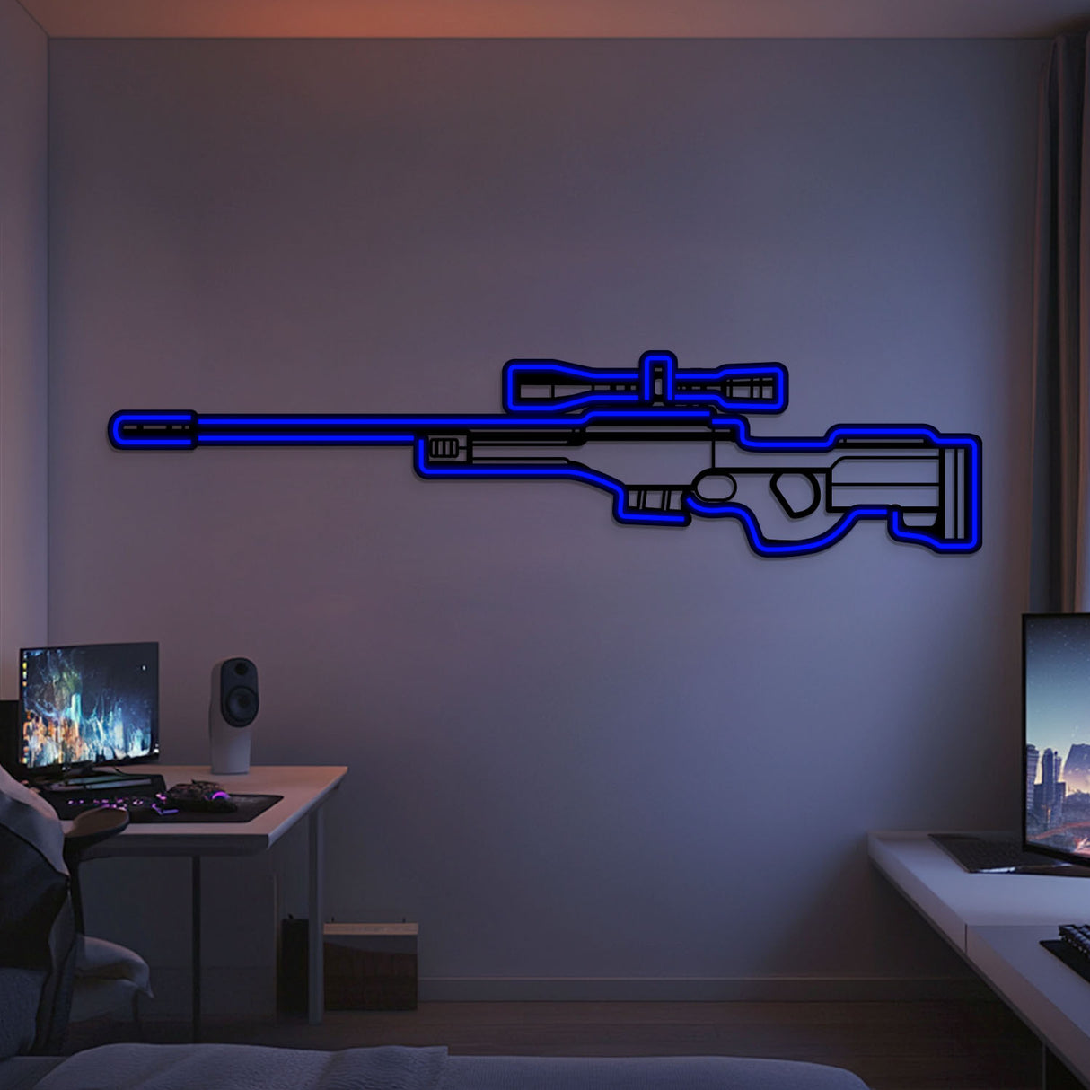 AWP Metal Neon Weapon Wall Art - NCN0063