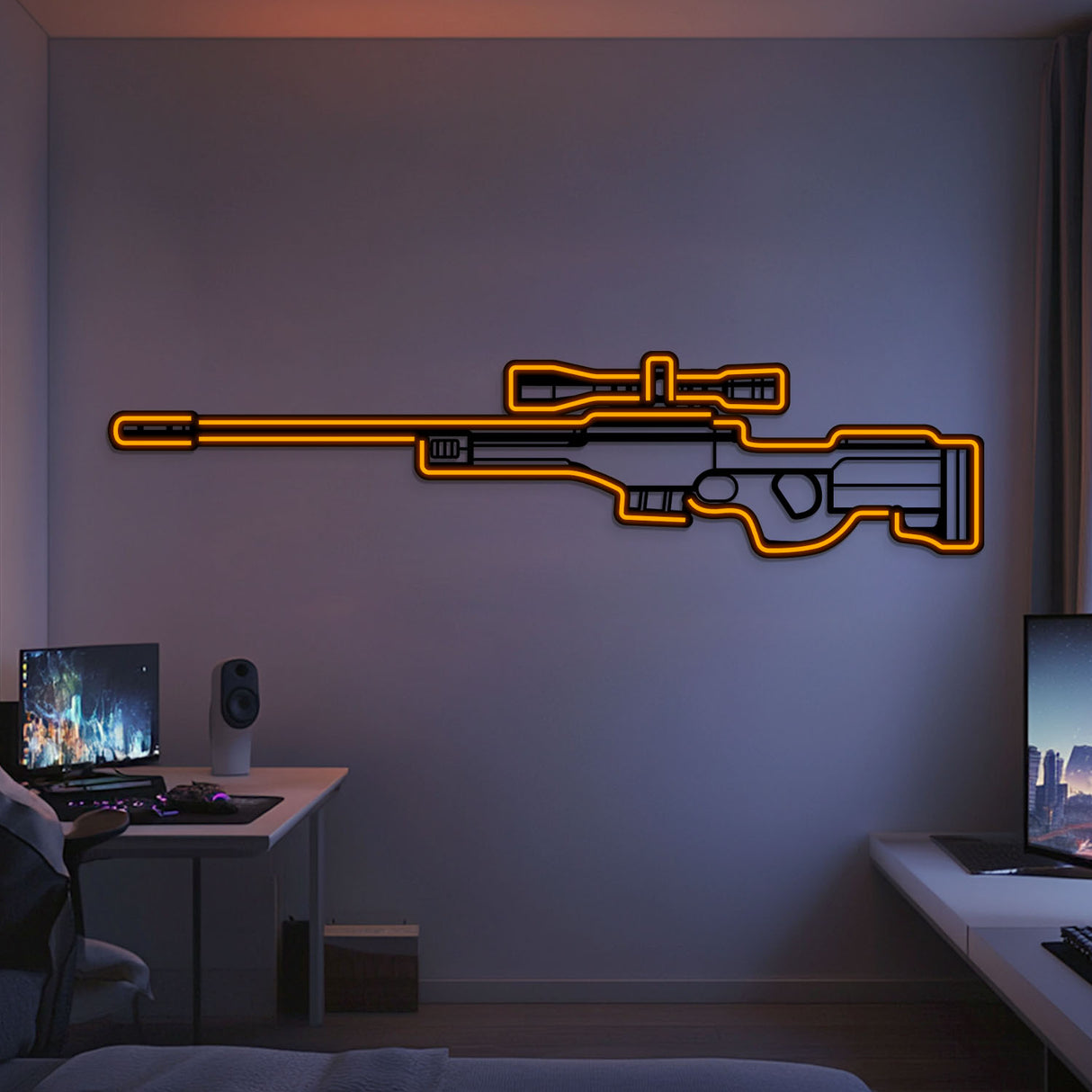 AWP Metal Neon Weapon Wall Art - NCN0063