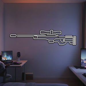 AWP Metal Neon Weapon Wall Art - NCN0063