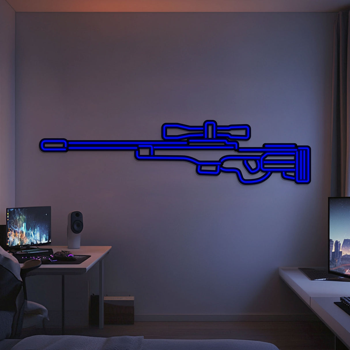AWP Metal Neon Weapon Wall Art - NCN0063