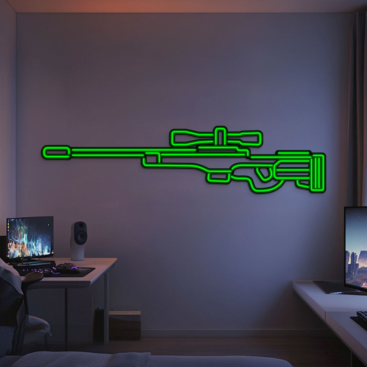 AWP Metal Neon Weapon Wall Art - NCN0063