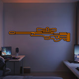 AWP Metal Neon Weapon Wall Art - NCN0063