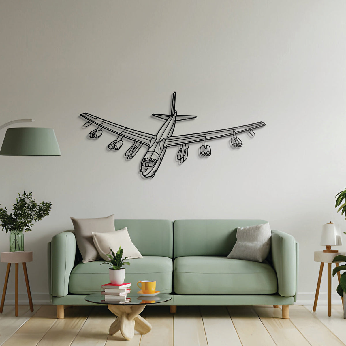 B‑52G Stratofortress wall art – textured 2 mm steel, powder-coated matte, includes mounting hardware, multiple size options