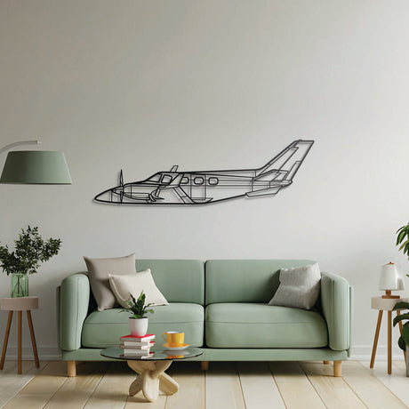 Aviation décor highlight: B60 Duke laser‑cut steel wall art with matte finish and elevation screws for avgeek spaces