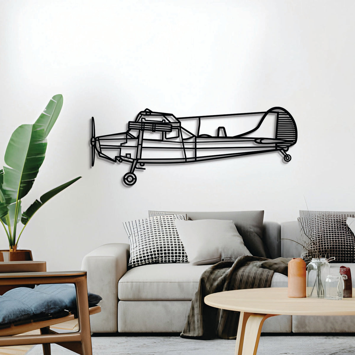 Navigate Craft Bird Dog décor, ready‑to‑hang with elevation screws, perfect avgeek gift for hangars, homes, or offices