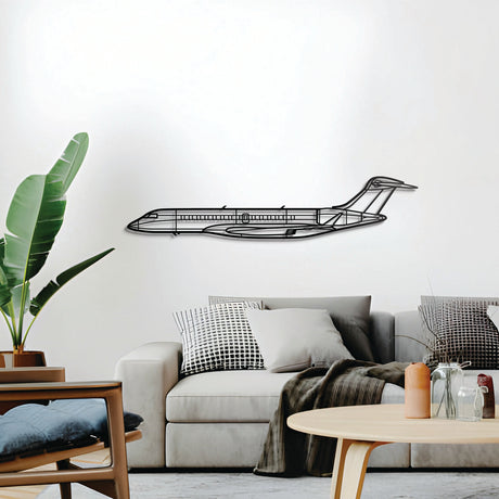Bombardier Global 7500 business jet wall décor – sleek aviation design, ideal for hangar, office, or living space