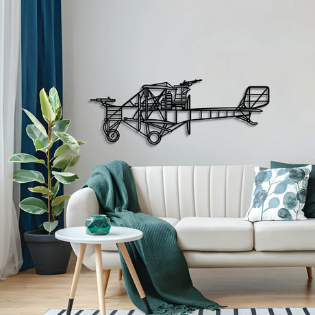 Matte‑finish Caproni Ca.3 heavy bomber wall art, perfect avgeek gift for special occasions like anniversaries or birthdays