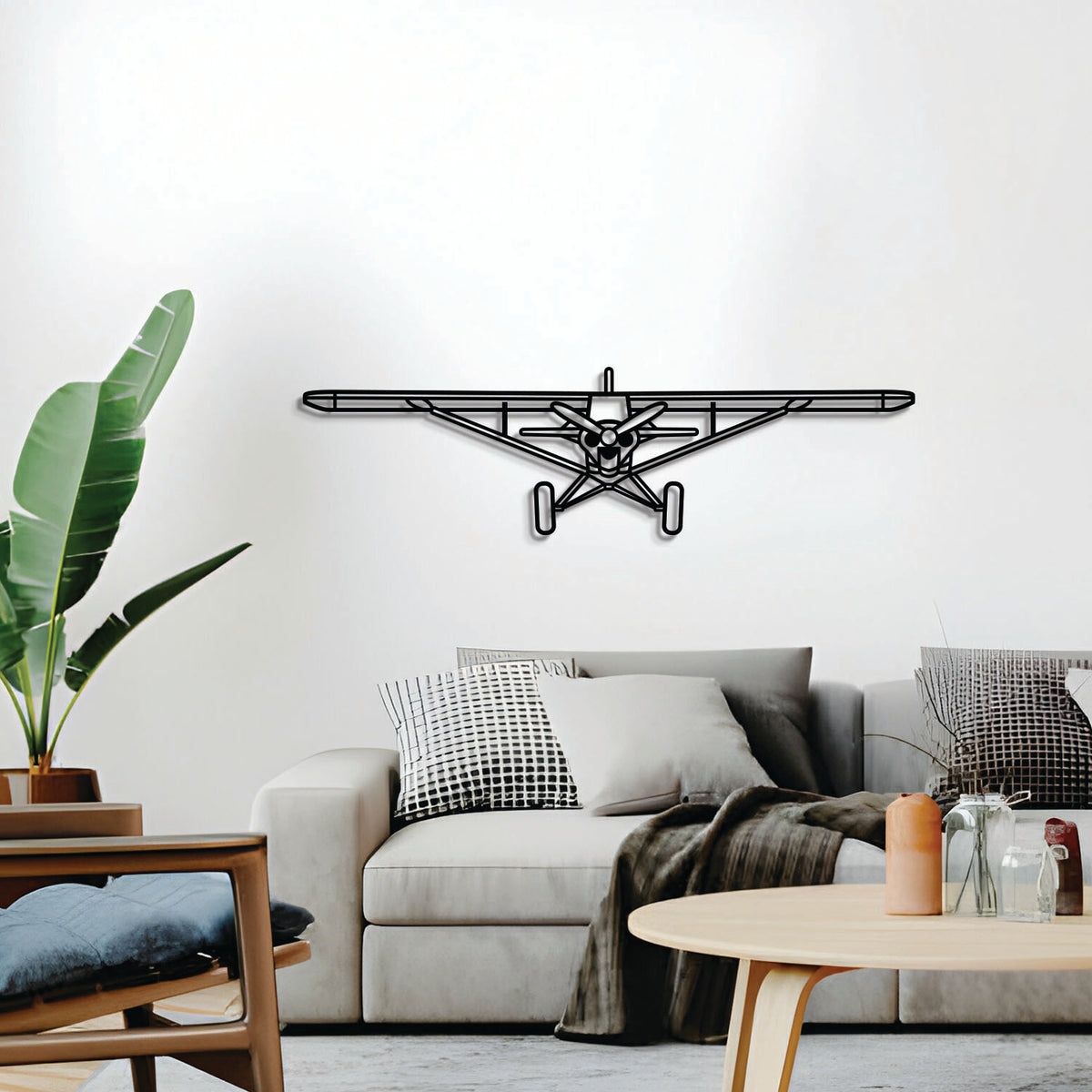 Navigate Craft Carbon Cub décor, ready-to-hang with elevation spacers, perfect gift for avgeek aviation fans
