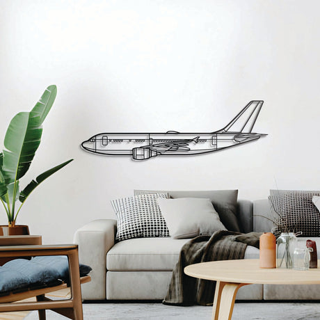 CC‑150 Polaris wall décor, textured matte steel elevated 1 cm for sleek floating aviation design