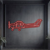 Matte-finish Skyhawk neonatal wall art, perfect aviation heritage gift for special occasions like graduations or retirements