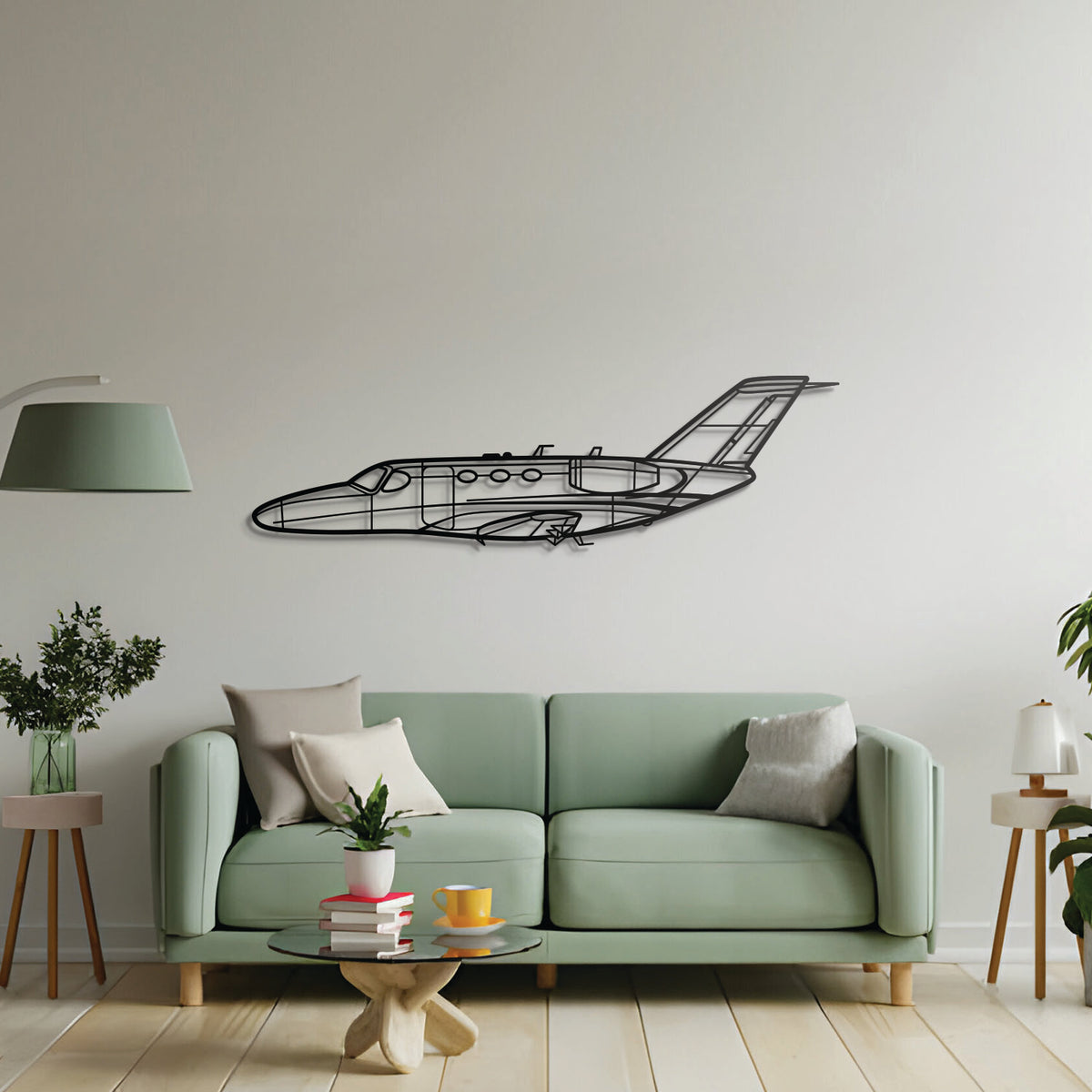 Citation Mustang silhouette in laser-cut steel with matte finish, showcasing a subtle 3D mounting design