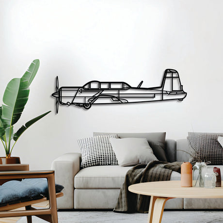 Navigate Craft CJ‑6 décor, ready‑to‑hang with elevation spacers, ideal gift for avgeek aviation fans