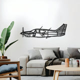 Navigate Craft Commander 114A décor, ready‑to‑hang with elevation spacers, ideal gift for avgeek enthusiasts