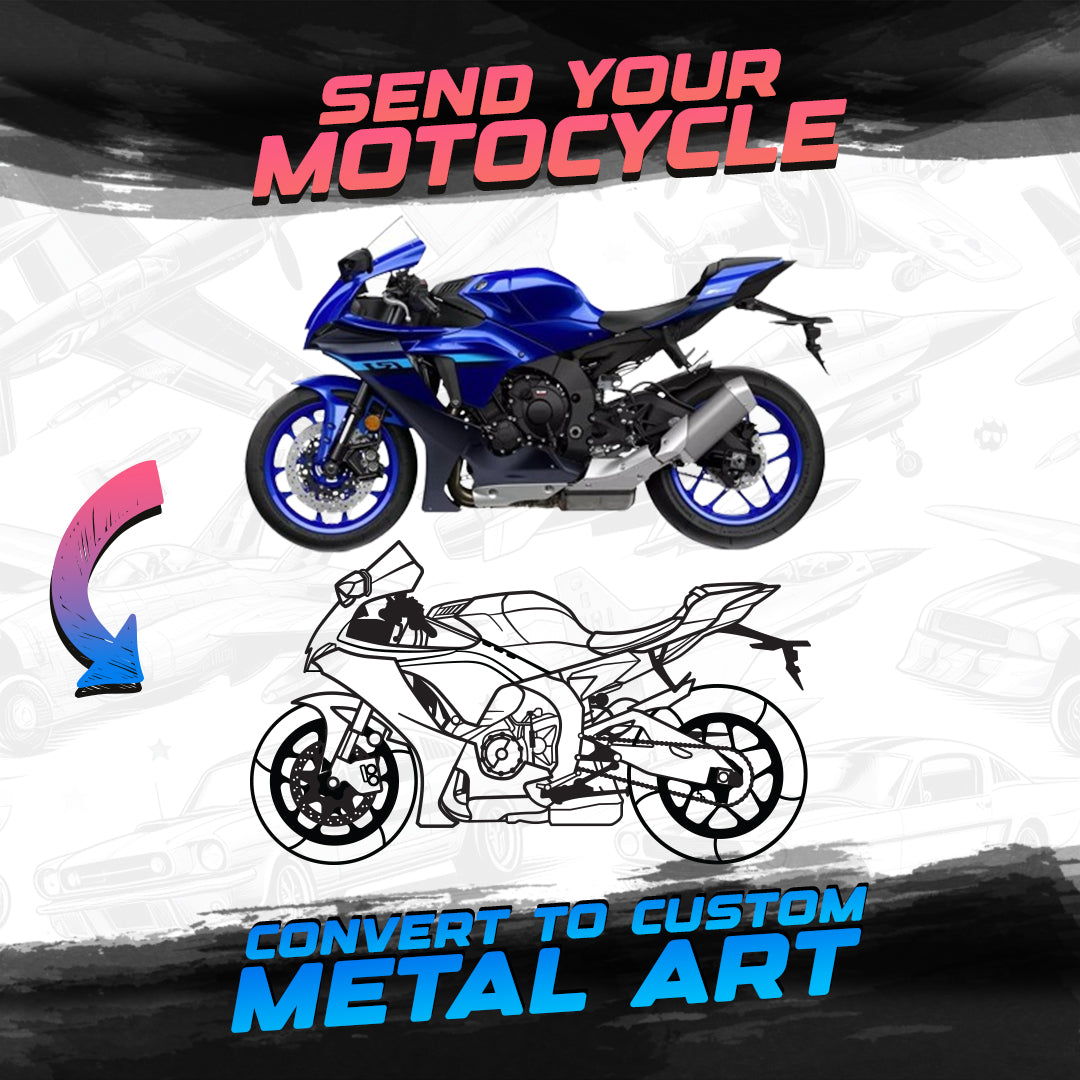 Your Personalized Motorcycle Metal Wall Art - NC1114