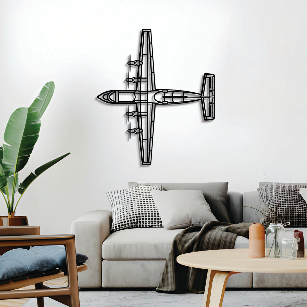 Navigate Craft Dash 7 décor, ready-to-hang with elevation screws, ideal aviation enthusiast gift