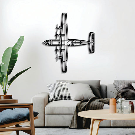 Navigate Craft Dash 7 décor, ready-to-hang with elevation screws, ideal aviation enthusiast gift